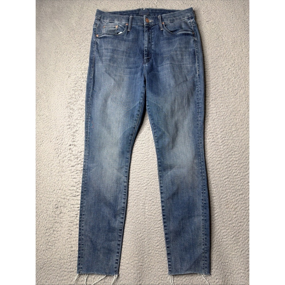 MOTHER HIGH WAISTED LOOKER ANKLE FRAY Jeans Women's 30x27